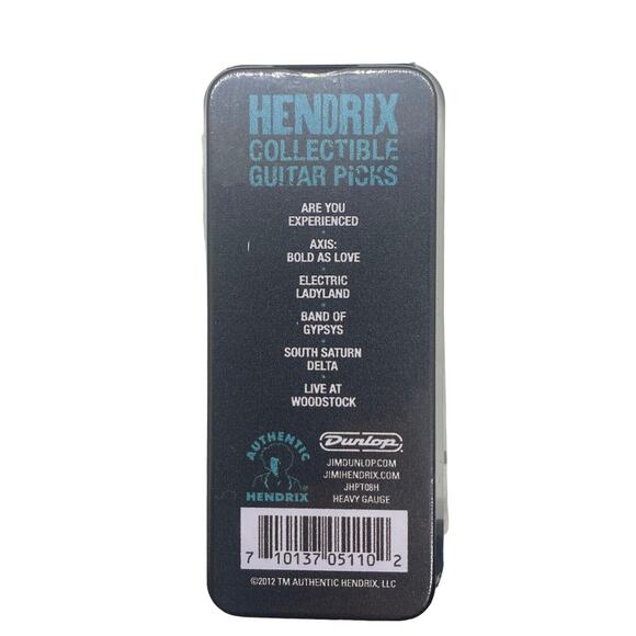 JIMI HENDRIX Frontline Albums 6 Pick Tin Dunlop Collector's Guitar Picks - Picture 4 of 4